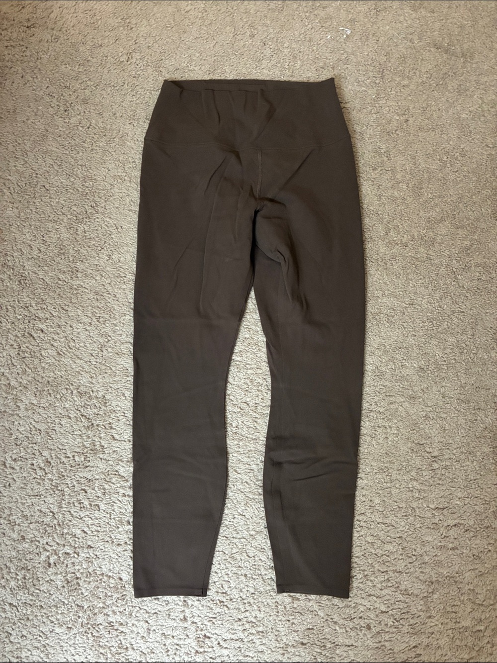 COS Dark Brown High-Waist Leggings